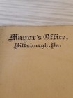 1909 Mayor s Office Pittsburgh Pennsylvania Envelope Canceled