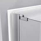 Delta Chrome Contemporary Semi-frameless Pivoting Hardware Track Assembly Kit