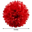 6 Pcs 10  Wide Red Paper Pom Poms Party Wedding Reception Decorations Sale