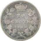 1858 Canadian Victoria Twenty Cent Piece Xf Extremely Fine Sku cpc9042