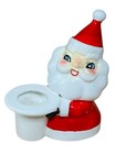 Vintage 1950s Holt Howard Santa Claus Candlestick Holders
