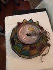 Vintage Stained Glass Ceiling Light Fixture