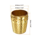4pcs Sewing Thimble Copper Sewing Thimble Finger Protector  Golden