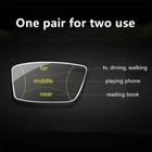 Progressive Reading Glasses Blue Light Blocking Smart Zoom Multi Focus  1 0-4 00
