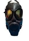 Vintage U s  Military Vietnam Era M17 Gas Mask  Carry Bag  And Helmet