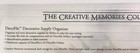 Creative Memories Decofile Decorative Supply Organizer New In Package