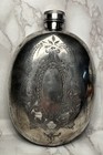 Vintage James Dixon   Sons British Flask Sheffield England Silver