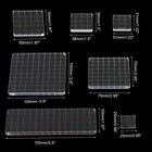 7 Pack Acrylic Stamp Block Clear Stamping Block With Grid Lines Set Square