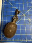 Antique Wooden Shell Block Hand-forged Iron Hook Brass Sheave Nautical