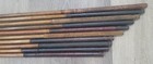 10 Antique Vintage Scottish Made Long Hickory Wood Shaft Golf Clubs 38 To 38 75 
