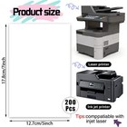 200 Pack 5x7 White Cardstock Paper 80lb Thick Paper Invitations Thankyou Cards
