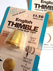 Lot Of 3   Vintage Ez  9 Solid Brass English Sewing Thimble   New Old Stock