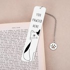 Funny Cat Bookmarks For Women Metal Cute Lover Gifts Reading Accessories Pet