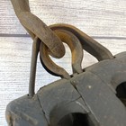 Antique Block And Tackle Pulley With Hook Rustic Maritime Farmhouse Decor