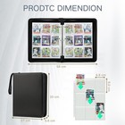 Trading Card Binder With Sleeves 9 Pocket Premium 720 Double Sided Pocket Pu    