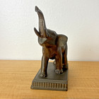 Metal Elephant Statue Figurine Gold   Brass   Bronze Looking
