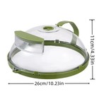 Microwave Food Cover 10 Inch Splatter Guard With Handle Steamer Lid Kitchen