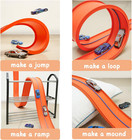 15 Ft Flexible Race Car Track Compatible With Hot Wheels And Diecast 1 64th Cars