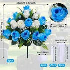 Set Of 2 Artificial Cemetery Flowers With Vase grave Memorial Flowers artificial