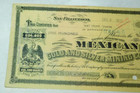 1911 Mexican Gold And Silver Mining Company Capital Stock Certificate