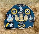 Army Navy Midshipmen Football Game Jolly Rogers Jet Skull Cpo Challenge Coin          