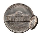 1983 P 5c Double Struck Off Center Nickel - Rare Mint Error Coin E11