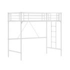 Loft Bed Twin Bed Frame With Stairs  flat Rungs For Kids  Adults heavy-duty