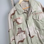Vintage 90s Us Military Cold Weather Class 4 Desert Camo Field Jacket Med Short