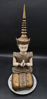 Vintage Handcrafted 27    Painted Thai Teppanom  Kneeling Praying Statue Spiritual