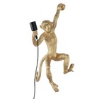 Monkey Wall Lamp     Creative Gold Resin Plug-in Monkey Light For Bedroom  L