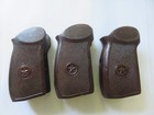 Original Brown Army Grips Of Makarov Pistol Of Soviet Era 3 Pcs In One Lot 