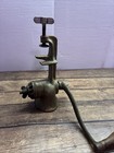 Vintage Universal No  2 Meat Grinder Clamp-on Hand Crank Cast Iron Made Usa