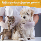 Dog Ear Wipes Natural Ear Cleaner For Dogs With Eucalyptus  Chamomile And Alo   