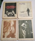 Lot 4 Rock Magazine 1970s Janis Joplin Frank Zapper Cocker Moby Music Newspaper