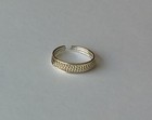  925 Sterling Silver Adjustable Braid Rope Design Toe Ring New