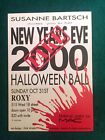 Rare Vintage 90s Nyc Club Flyer  1999 Susanne Bartsch Halloween Ball   Roxy