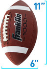 Official Size Football - All-weather 1000 Regulation Outdoor Football - Syntheti