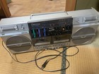 Tested Sharp Gf-757 Vintage Stereo Boombox Dual Cassette Deck Fmam Radio