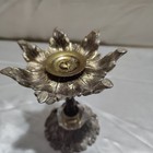 Mid Century Vintage  Metal Compote Candle Holder  By Gem Acc 