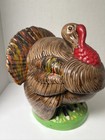 1970s Atlantic Mold Ceramic Turkey Cookie Jar Thanksgiving Kitchen Decor