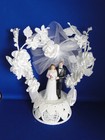 New Wilton Vintage  rose Cascade  Bride   Groom Cake Top      112-8000