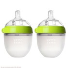 Comotomo Silicone Bottle 5-oz  2 Pack - Green
