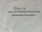 1968 West Germany Karl Donitz Aumuhle Wwii Commander Cover Kanze Correspondence