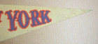 Vintage 1970 s Full Size Felt Pennant New York Mets Baseball Mlb
