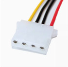 Sata Power Cable Male Female 4 15 Pin Straight bend Head Hard Drive Adapter 20cm