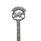 Bemidji Minnesota Souvenir Spoon Pewter Paul Bunyan Babe Blue Bull Tourist