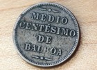 1907 Panama 1 2 Centesimos Vasco N    ez De Balboa