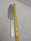 Vintage Prill Sheffield England 10    Cake Server Stainless Steel White Pearl