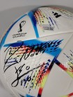 Lionel Messi Cristiano Ronaldo Signed 2022 Fifa World Cup Soccer Ball Fanatics