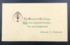 Vintage Antique Christmas Greeting Card Christmas Tree 30s 40s Ephemera Holiday